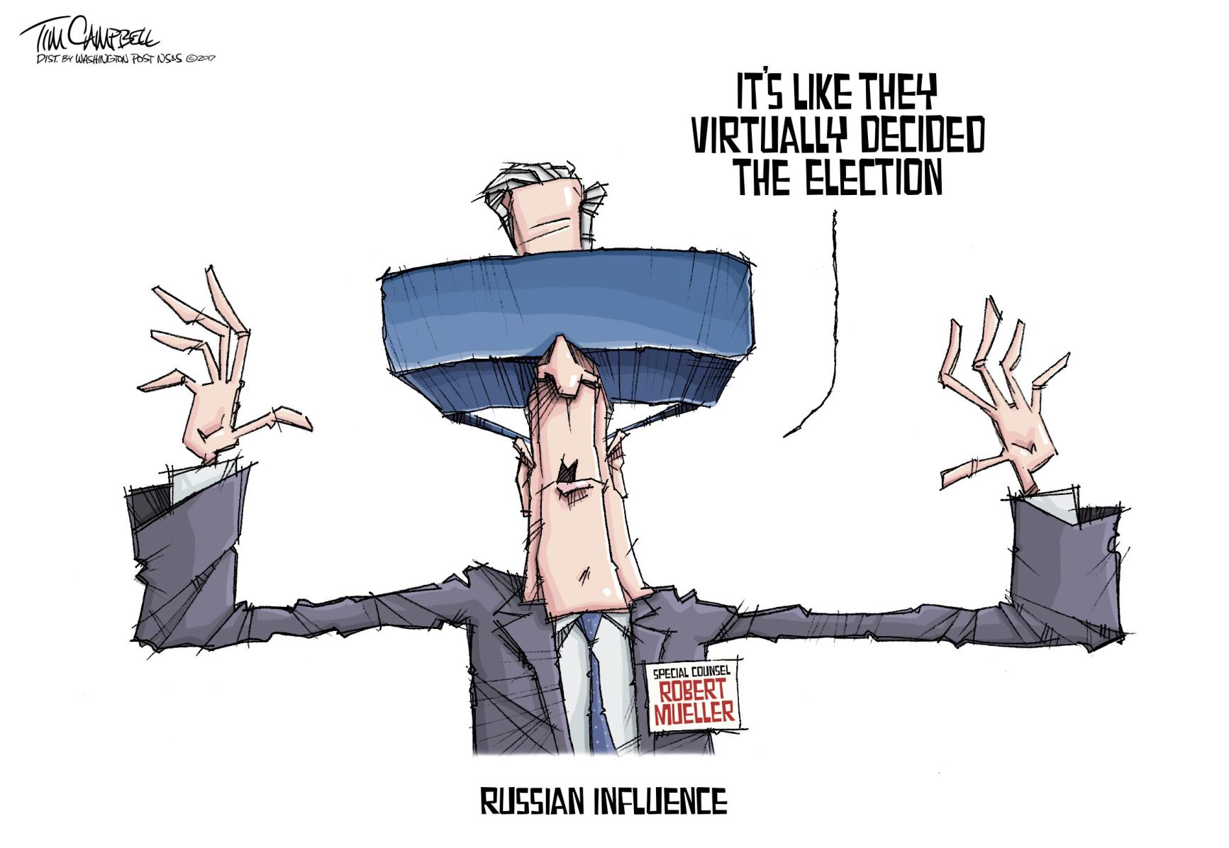 Tim Campbell cartoon